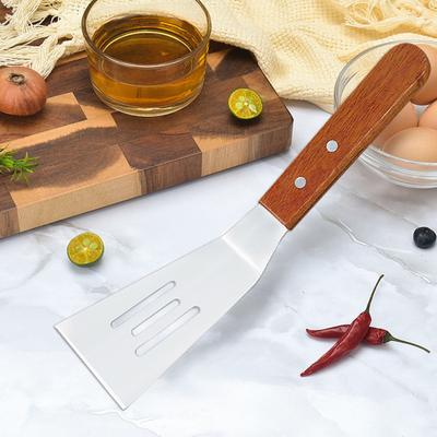 Лопатка для рыбы с тонкими прорезями из нержавеющей стали, жарочная лопатка для чугунной сковороды, кухонные лопатки для блинов, стейков, бургеров