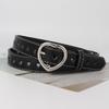 Gothic Love Heart Belts Punk Pin Buckle Waistband Fashion Waist Band  For Women Man