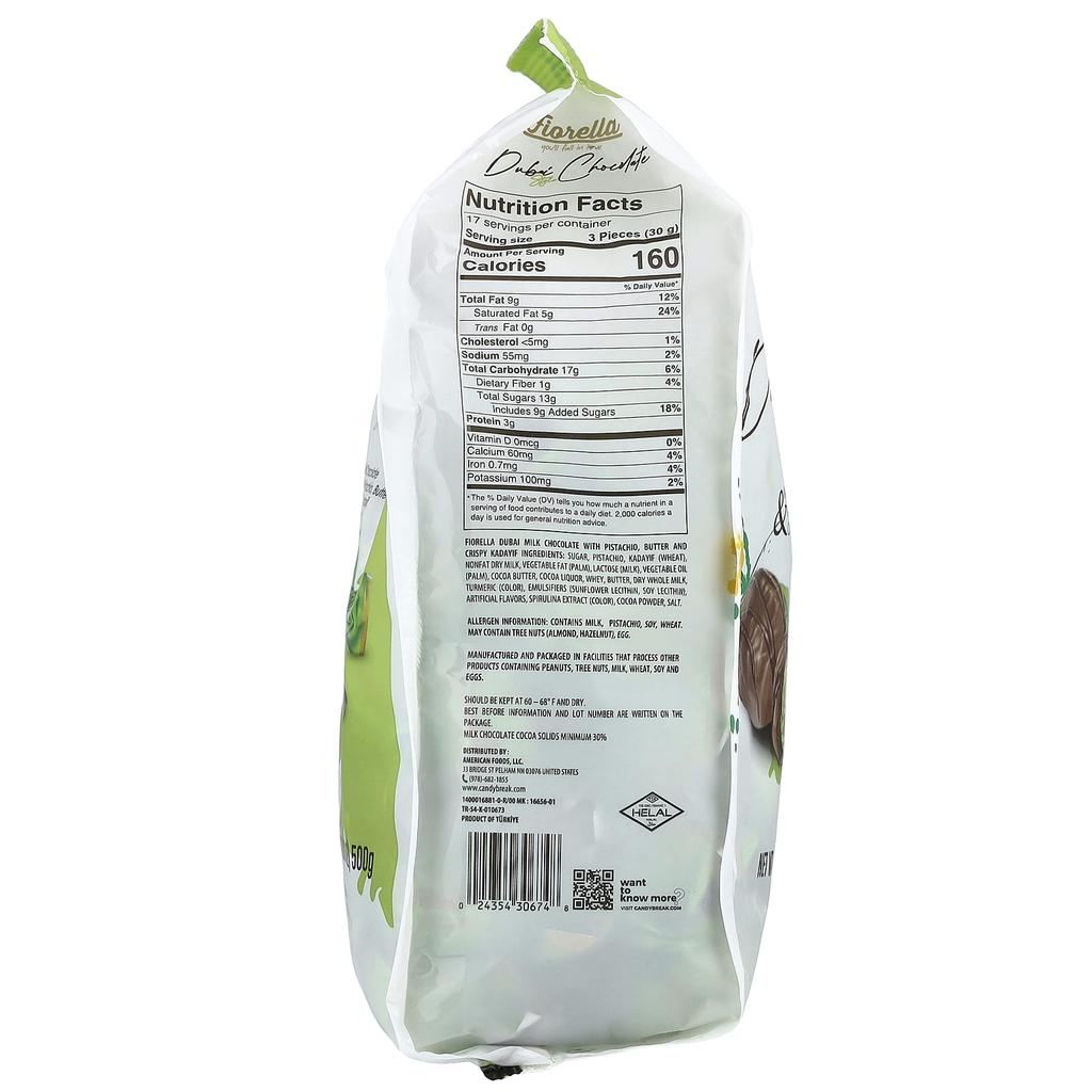 Fiorella, Dubai Chocolate Truffle, 500g (17.64oz)
