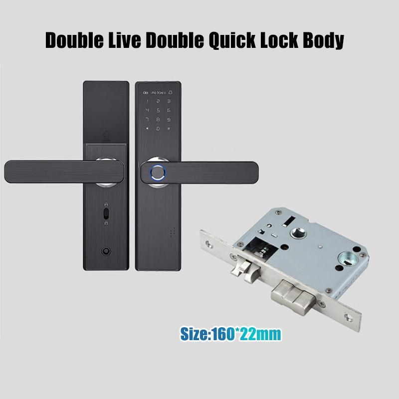 Digital Code Security Fingerprint Lock Smart Card Electronic Smart Door Lock APP+Touch Password+Keypad+Card+Fingerprint