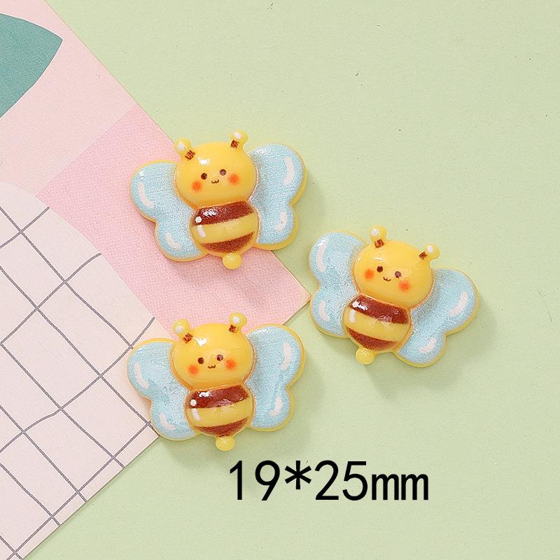 10 Pcs New Cute Cartoon Animal Little Bee Series Resin Scrapbook Diy Jewelry Wedding Children Gift Hairpin Accessories A82