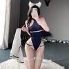 Спортивная сексуальная экстремальная школьная одежда для высоких ножек, экстремальная школьная форма темно-синего цвета [REENEW], униформа, костюм для косплея, открытый торс, купальник, трико,