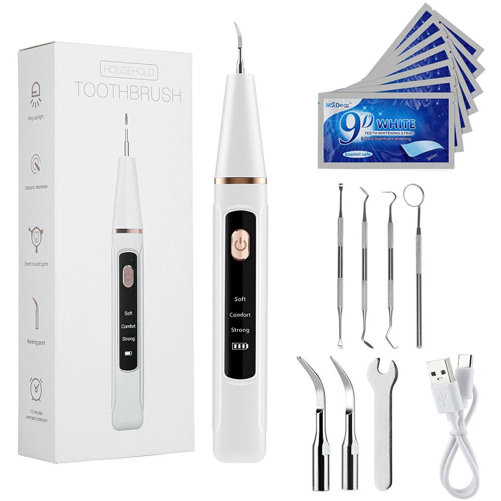 Ультразвуковой стоматологический скалер, электрический звуковой очиститель зубного налета, удаление зубного камня, зубного камня, пятен на зубах, удаление зубного камня