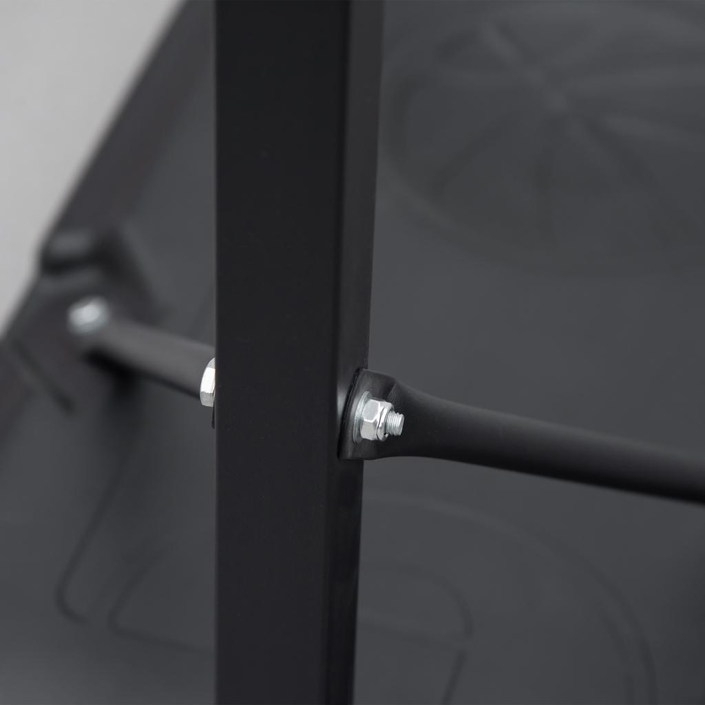 Basketball Hoop, Height-Adjustable, Fillable Base, Highly Stable, Black, 131 x 49 x 195-250 cm