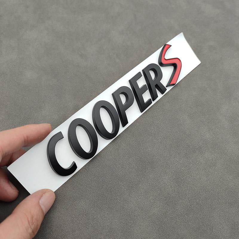 3D ABS Черный Логотип Cooper S Буквы Значок на Багажник Автомобиля Для R55 R56 F56 R50 R52 F55 JCW R53 Cooper S Наклейка Аксессуары