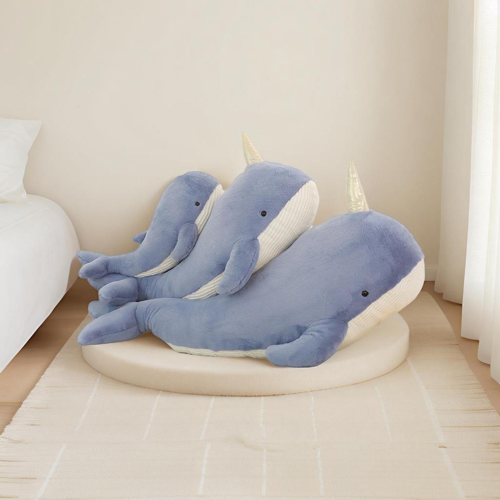 Whale Plush Toy Throw Pillow Pinch Legs Girl Sleeping Boy Doll Large Doll Gift