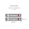 2Pcs Auto Windshield Wiper Laser Sticker Car Styling Decal for Peugeot 208 308 408 508 2008 3008 4008 5008