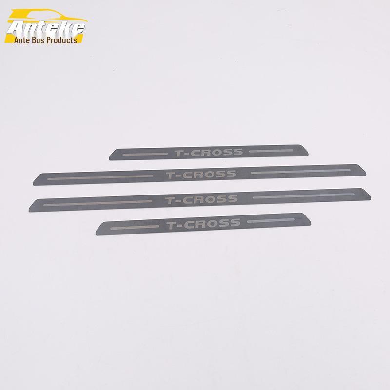 T-CROSS 19 Комплект декоративных накладок: Накладки на пороги, Наклейки на педали приветствия бампера багажника