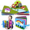 Montessori Baby Busy Board 3D Toddlers Story Cloth Book Sensory for Babies Education Habits Books for Kids from