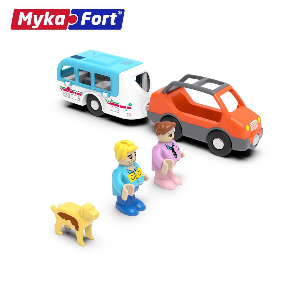 Mykaffer Магнитный туристический автомобильный костюм для сцены, совместимый с деревянным треком Томаса, детская игрушка для мужчин