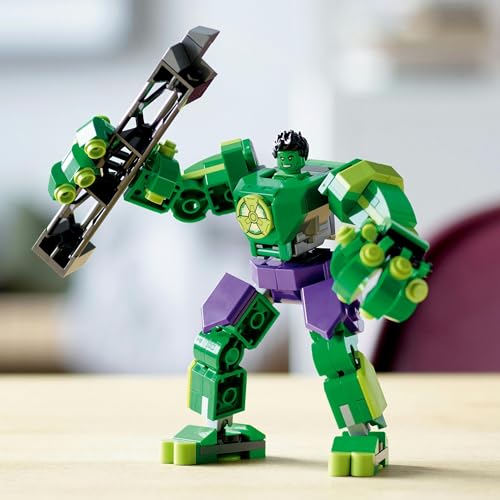 LEGO Super Heroes Игрушка Мех Халка, Подарок, Строительные блоки, для мальчиков и девочек, Возраст 5, 6, 7, 8 лет, Ученики начальной школы, Развивающая игрушка, 76241