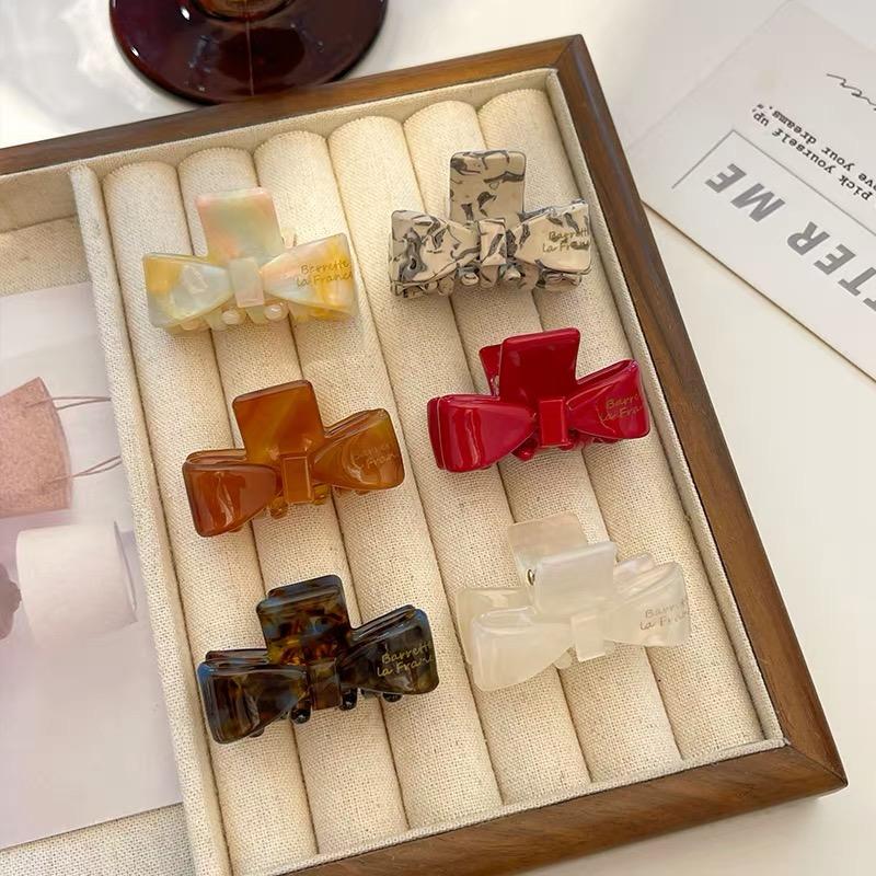 Новые ретро ацетатные маленькие заколки для волос для женщин, изысканные банты, заколки для волос, боковые заколки для волос для девочек, аксессуары для волос, корейские заколки для волос