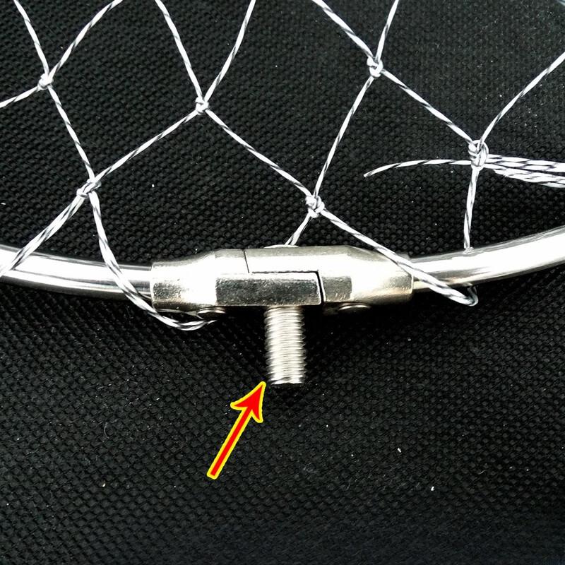 Longchan Woven Quick-Dry Fishing Landing Net with Hoop