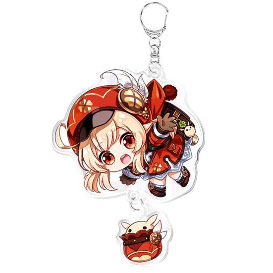 Подарочный орнамент, портативный тарталья с прозрачным узором, кулон Ганью, брелок Genshin Impact