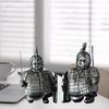 Древние терракотовые воины Отдельно стоящая ручная роспись Скульптура Фигурки из смолы Традиционная кукла для