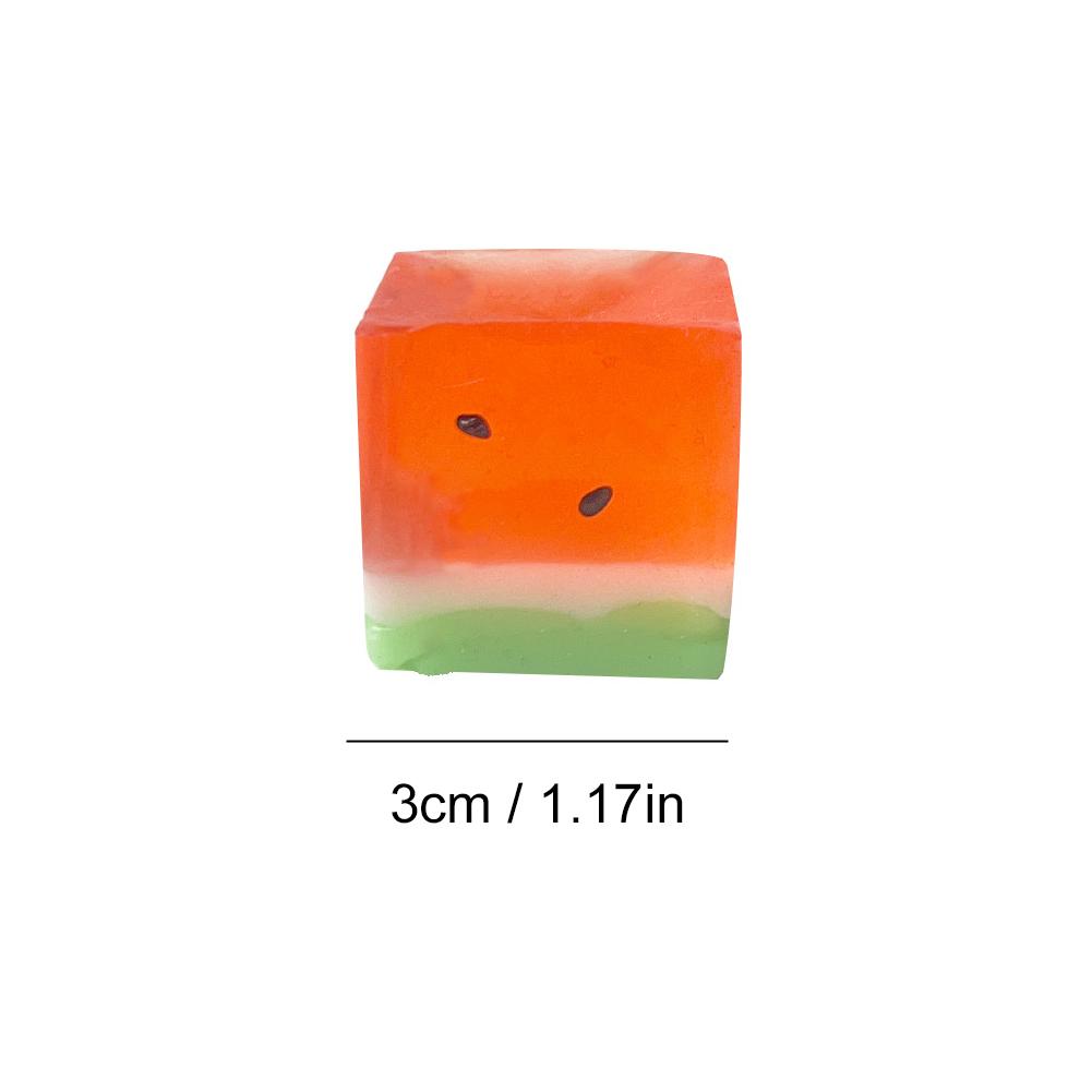 6 Pcs. Squish Toys Antistress/ Watermelon Ice Cubes