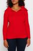 Women's Fashion New Plus Big Size Sweater Black Boat Neck Fine Knitwear Blouse