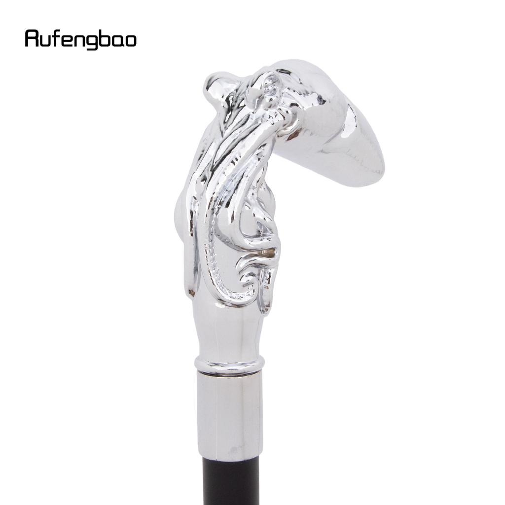 White Octopus Fish Squid Walking Cane Fashion Decorative Walking Stick Gentleman Elegant Cosplay Cane Knob Crosier 93cm