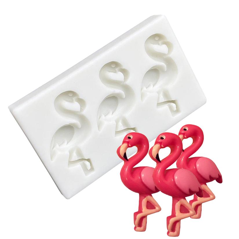 Фламинго силиконовая форма для выпечки торта инструменты для шоколадного кекса из смолы инструменты для украшения помадкой