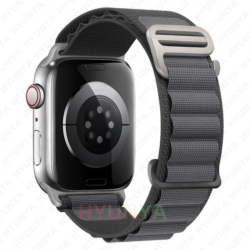 Альпийские ремешки для ремешков часов iWatch Серии 10 11 46мм 9 8 7 SE Ultra 2 3 49мм 44мм 45мм 40мм 41мм 42мм Браслет для часов