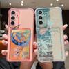 Чехол для телефона с узором медузы для Samsung Galaxy A57 A37 A17 A56 A16 A55 A36 A26 A15 A35 A54 A53 Прозрачный Чехол-Кошелек с Отделением для Карт Мягкий Чехол