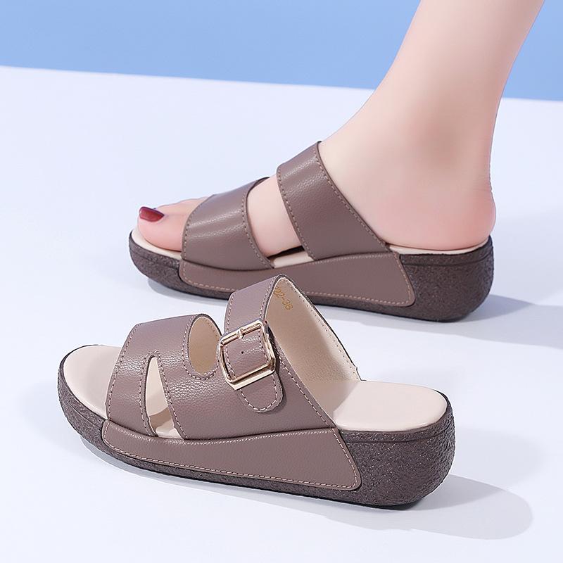 Women Sandals Soft Stitching Ladies Shoes Comfortable Wedges Slippers Fashion Open Toe Beach Sandalias Footwear 40 41 Sizes