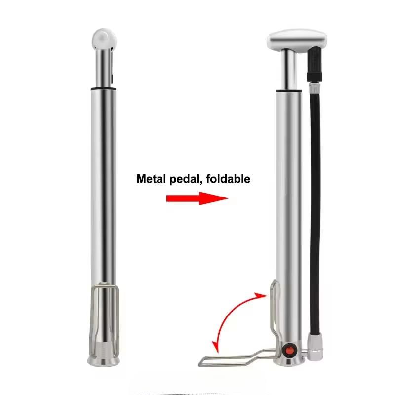 Mini Aluminum Bike Pump 100 PSI Hand Air Inflator For Cycling Frames Portable With Presta
