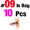 MNFT 10 шт. Различные сухие мушки для рыбалки на форель, лосося, крючок #6 #10 #12, нимфы, приманки на комаров, рыболовные снасти