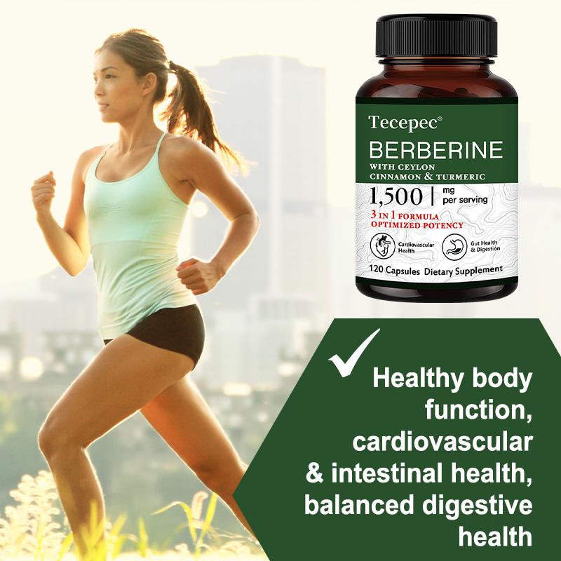 Комплекс берберина, Биологически активная добавка, С цейлонской корицей, куркумой, 120 капсул