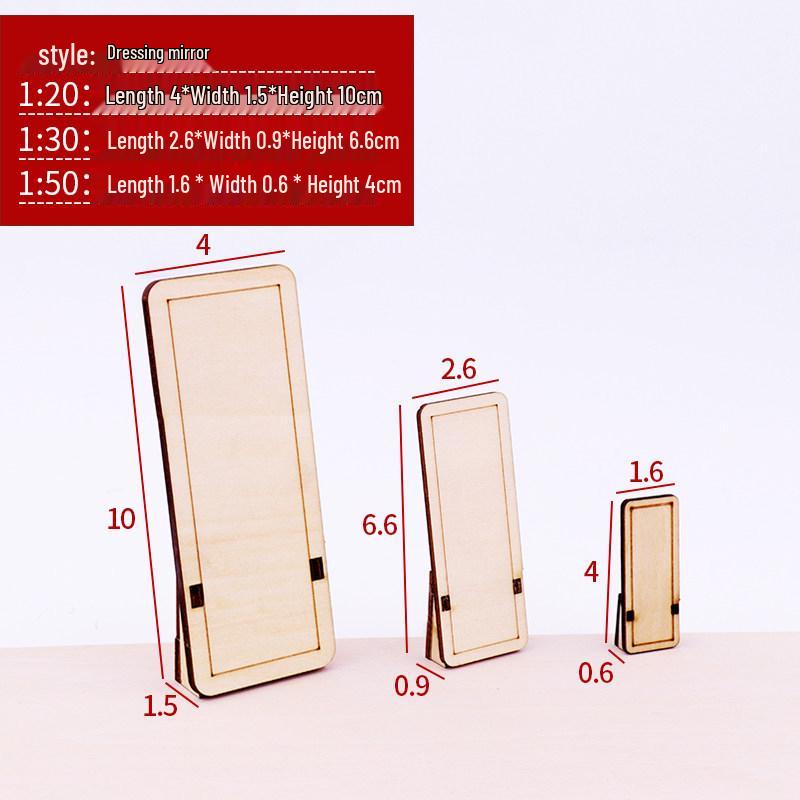 Миниатюрный деревянный DIY домик для интерьера с мебелью