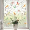 Stained Glass Window Film, Decorative Frosted Glass Window Privacy Film, Static Cling Non-Adhesive Window Sticker for Front Door