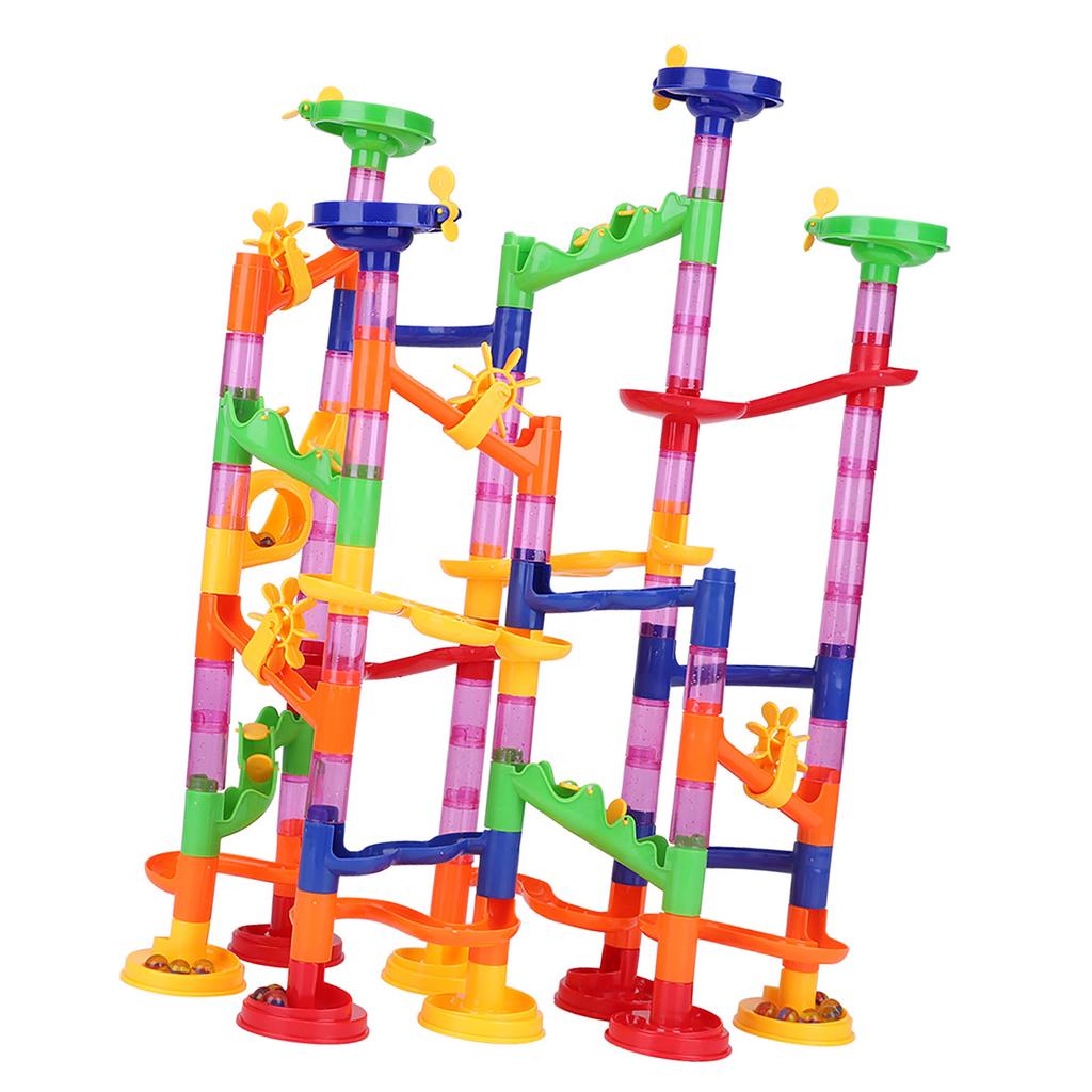 Творческий DIY Marble Race Run Maze Balls Track Blocks Развивающие игрушки для детей