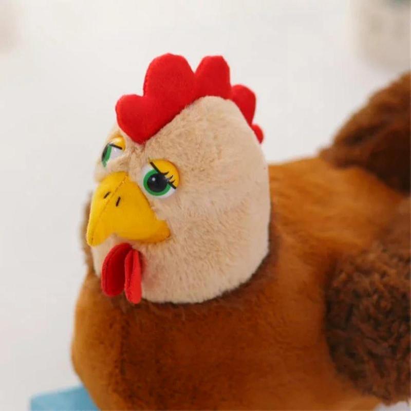 Plush Chicken with Henhouse and 10 Chicks In Eggs for Christmas Stocking Stuffers Soft Toy Playset for Kids