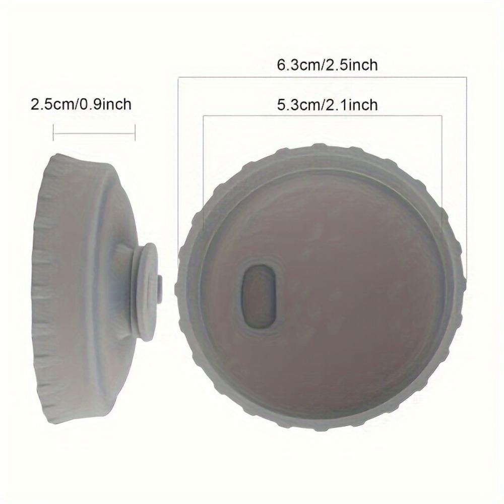 6 шт. разноцветных силиконовых крышек для банок с газировкой, 2,5-дюймовые многоразовые герметичные крышки для стандартных банок с газировкой/пивом, герметичные крышки для свежести напитков на открытом воздухе