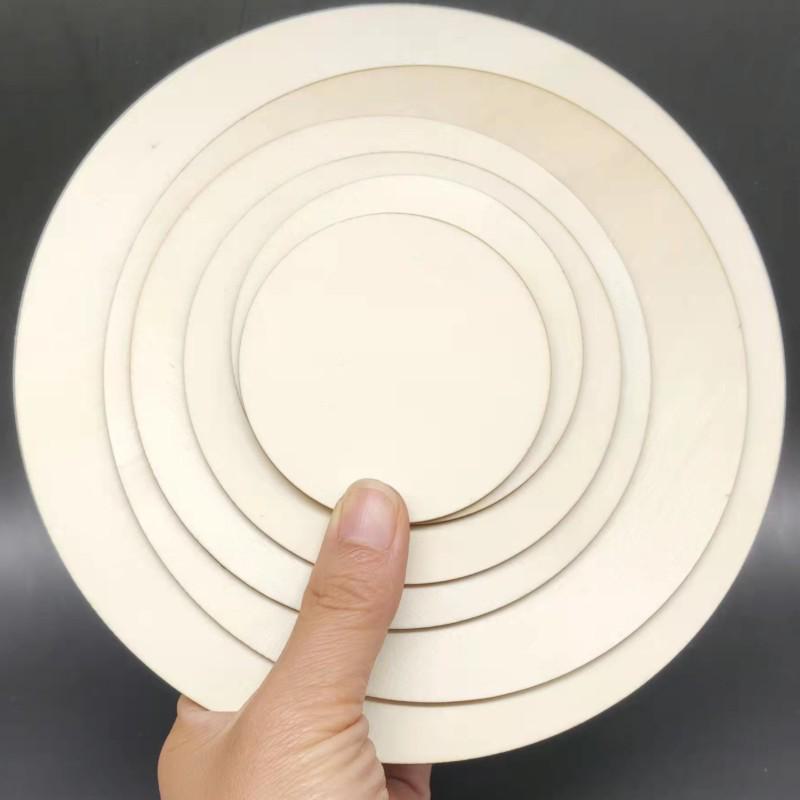 Круглые деревянные поделки для самостоятельного украшения дома и детских художественных проектов