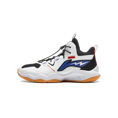 Li Ning Kids удобные нескользящие амортизирующие прочные дышащие баскетбольные кроссовки детские белые YKBT090-11