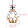 Imitation Rattan Lampshade Hand Woven Paper Rope Pendant Lamp Cover Ceiling Chandelier Light Shades Bedroom Living Room Decor