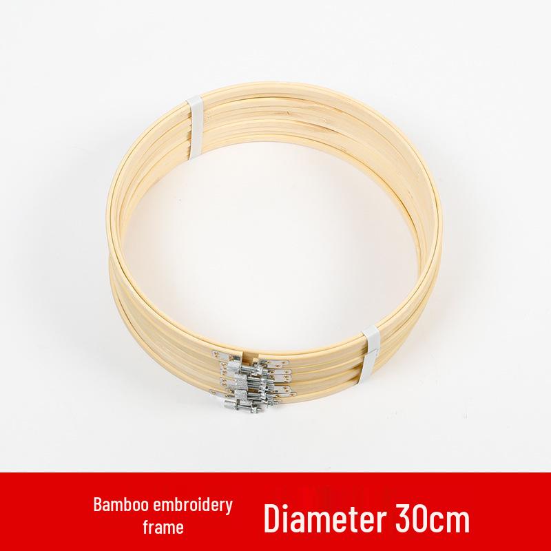 Пластиковый обруч для вышивания в стиле бамбука: Сделанная вручную круглая рамка и подставка