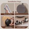 Walnut Finish Heavy Duty Storage Rack Wall Mount Over Faucet Sink Rack  Bedroom