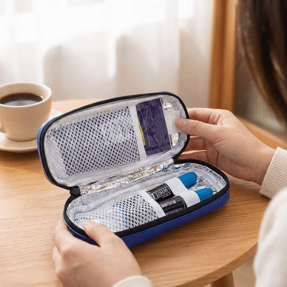 Thermal Insulated Insulin Cooling Bag Portable Insulated Insulin Cooler  Outdoor Camping