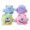 Eyed Charming Three Plush Monster Keychain Cute Backpack Pendant Adorable Gift Toy