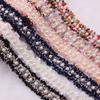 1 Yard DIY Craft Vintage Handmade Embroidered Sewing Supplies Pearl Beaded Lace Trim Ribbon Fabric