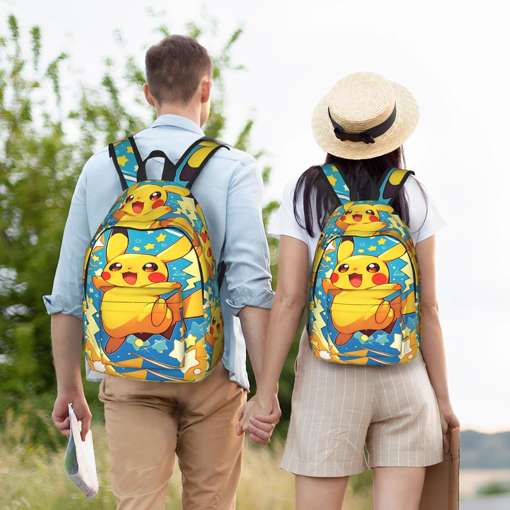 Модный рюкзак Покемон Пикачу Mochilas Легкий для походов Большой вместимости Rucksack