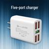 Универсальное USB-зарядное устройство с несколькими портами для быстрой зарядки Android-устройств - Совместимо с телефонами Huawei, Xiaomi, Vivo и OPPO