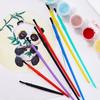 50 Pcs Nylon Hair Art Brushes Small Watercolor Painting Brushes Painting Supplies For Detailing