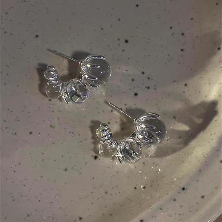 Iceland Night - Summer Ice Crystal Bead Earrings, 2025 Trendy Design.