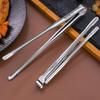 2pcs 304 Stainless Steel Bread Tongs Cooking Utensils Barbecue Clip Barbecue Tongs Kitchen Gadgets