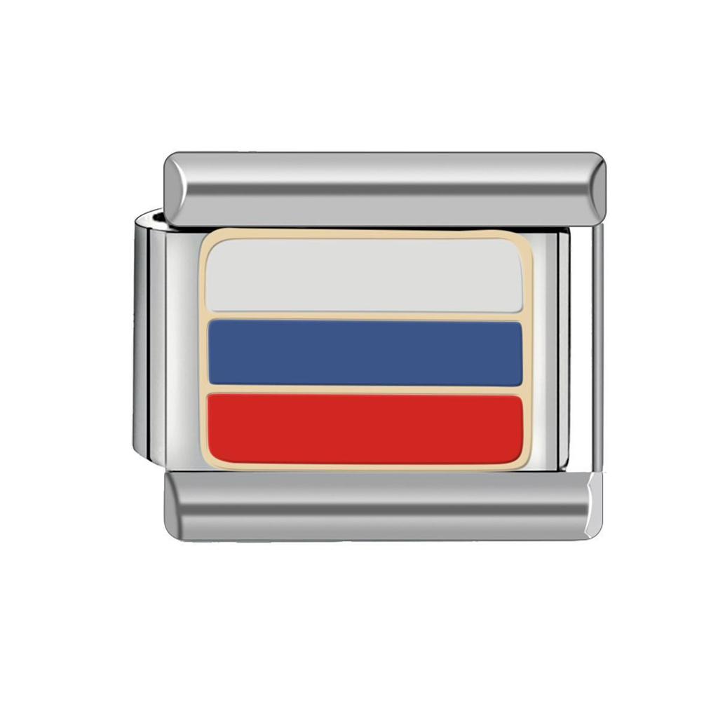 9MM Italian Charm Bracelet: Summer Flag Series DIY Fashion