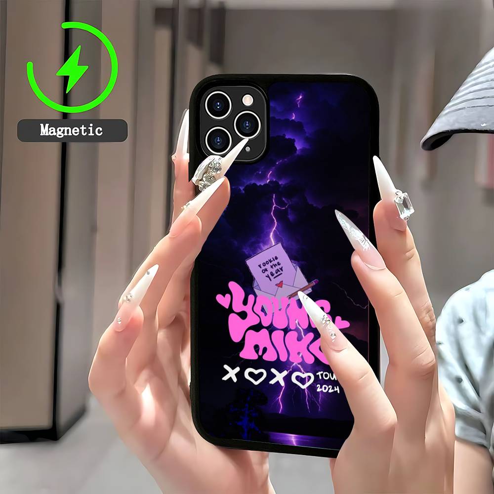 Чехол для телефона певицы Young Miko Магнитный чехол для IPhone 17 16 14 13 12 11 15 Pro Max Plus Для Magsafe Беспроводная зарядка Чехол