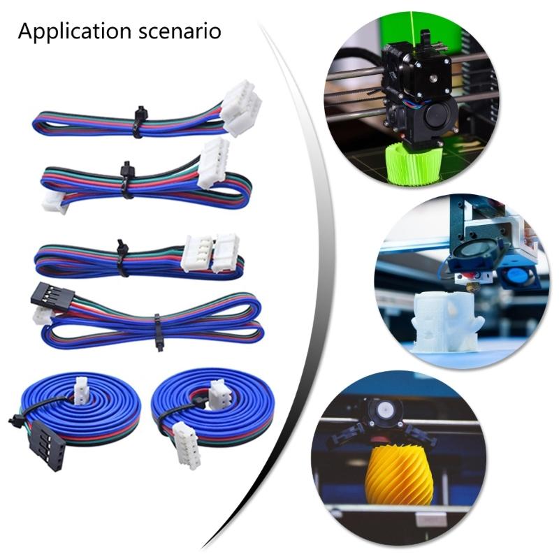 Кабель двигателя шагового типа XH2.54 Терминал Кабель двигателя 4-контактный на 6-контактный Высокая совместимость Для 3D-принтеров и проектов автоматизации